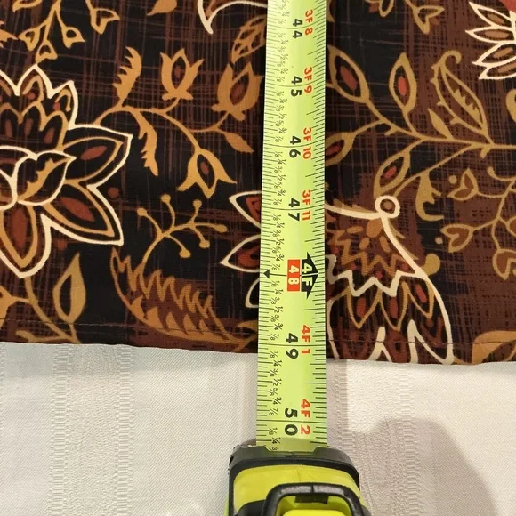 R & K Vintage Brown Floral Sleeveless Pencil Sheath Dress 14P Maxi Slimming Chic - Picture 5 of 7